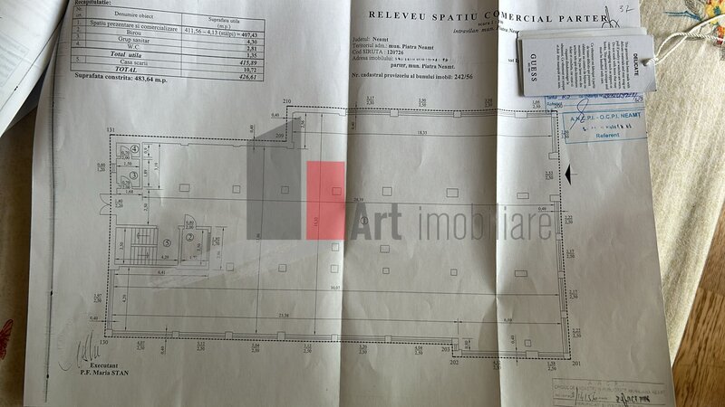 Piatra Neamt, spatiu comercial de inchiriat in zona Pietei Centrale